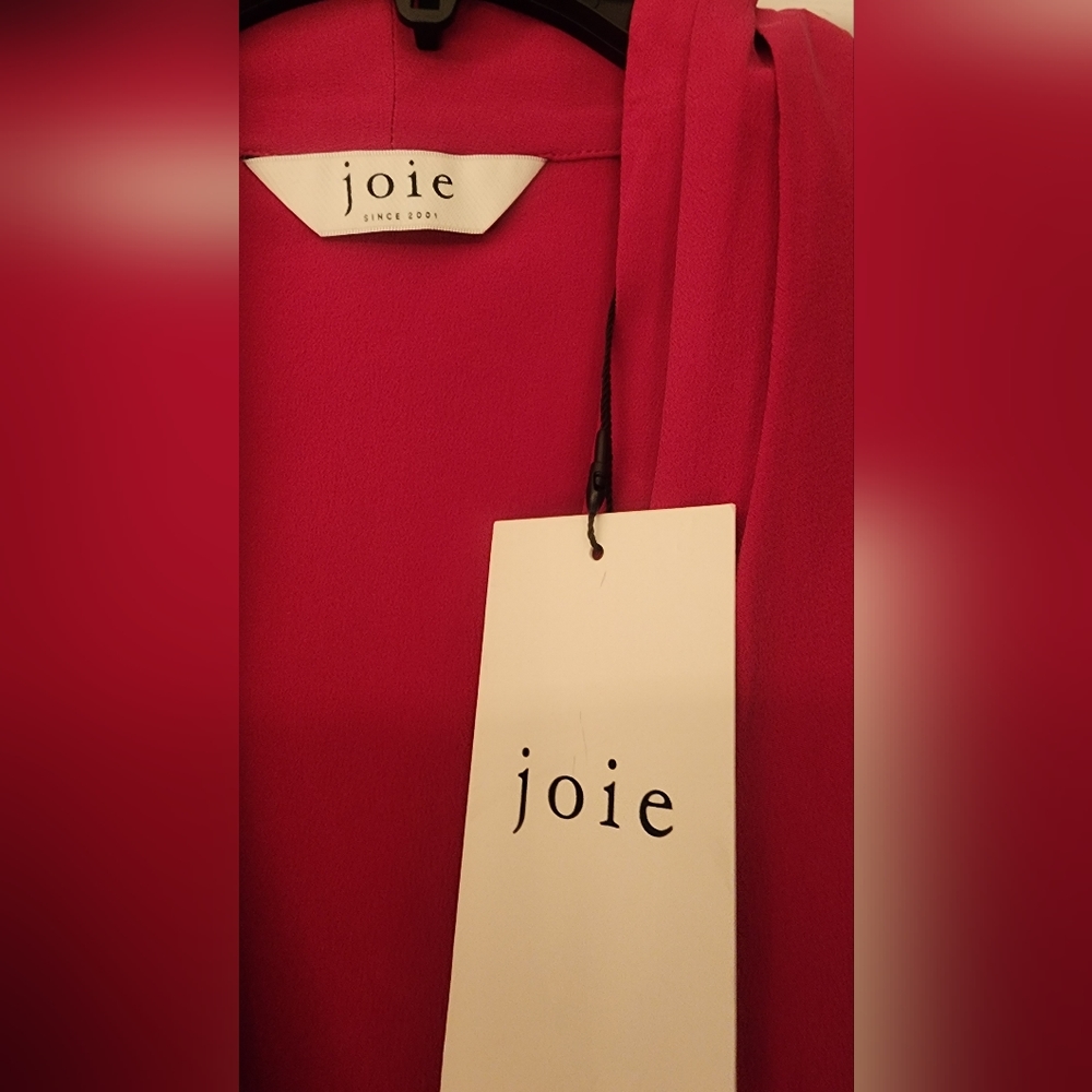 JOIE OCANA sleeveless V-neck blouse in deep Fucia Size Medium - Picture 6 of 8